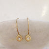 Sirocco Hoop Hook Earrings 9/14 or 18k  gold w/Diamond-made to order.