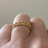Le Jardin- Dew Drops Yellow Sapphire Ring 9k Recycled Gold