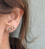 EN Classics Double Teardrop Stud Earrings  9 or 18k gold- Made to order
