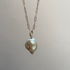Rumi Keshi Pearl Necklace- Thick chain