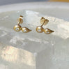 EN Classics Double Teardrop Stud Earrings  9 or 18k gold- Made to order