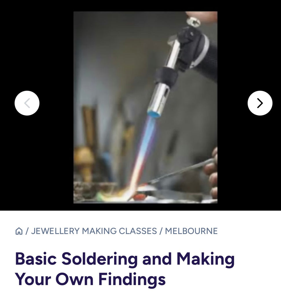 Basic soldering and make your own findings- private tuition session