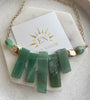 RAW Aventurine Bar Necklace