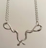 Ink’d Double Snake Necklace- Made to order.