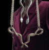 Ink’d Double Snake Necklace- Made to order.