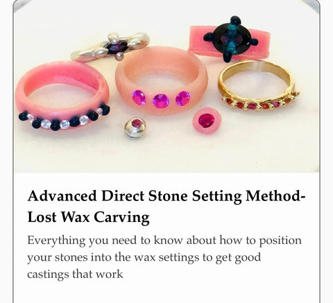 Direct stone setting. Wed Oct 7th 6-10pm