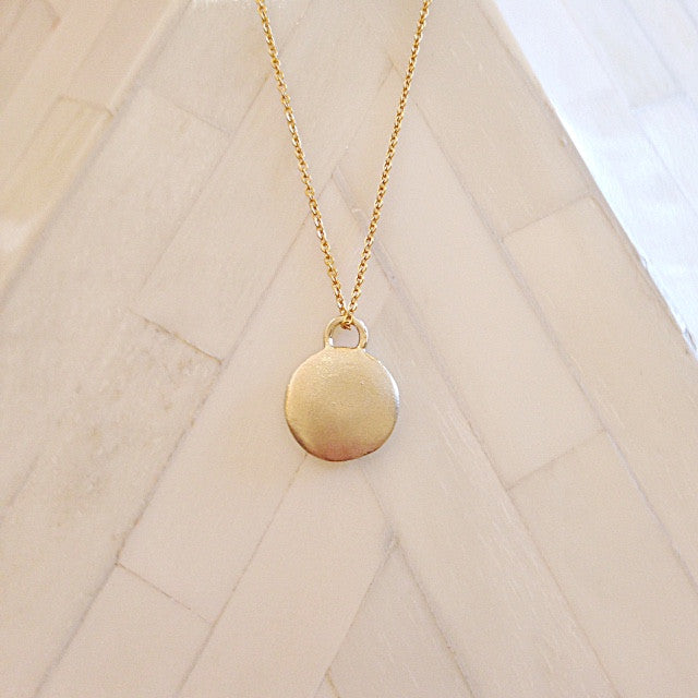 Monsoon Pendant 9 or 18k Gold- made to order