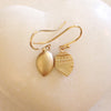 Lotus Earrings 9 or 18k Gold-made to order