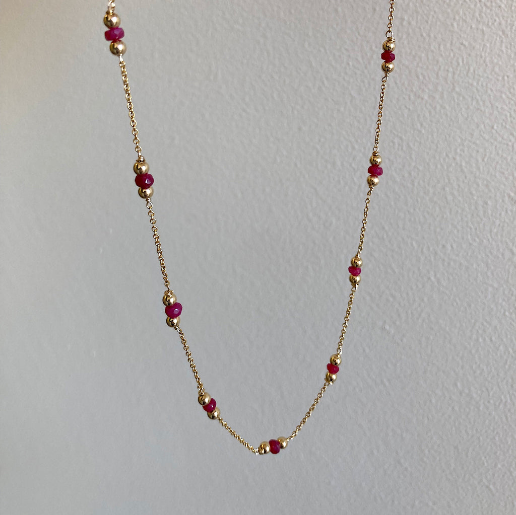 Rumi Multi Ruby Necklace