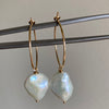Keshi pearl Earrings. (hoops or hooks)